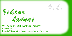 viktor ladnai business card